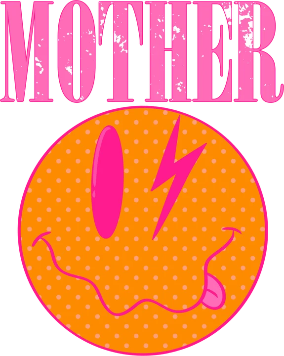 Mother with Lightning Smile DTF Transfer