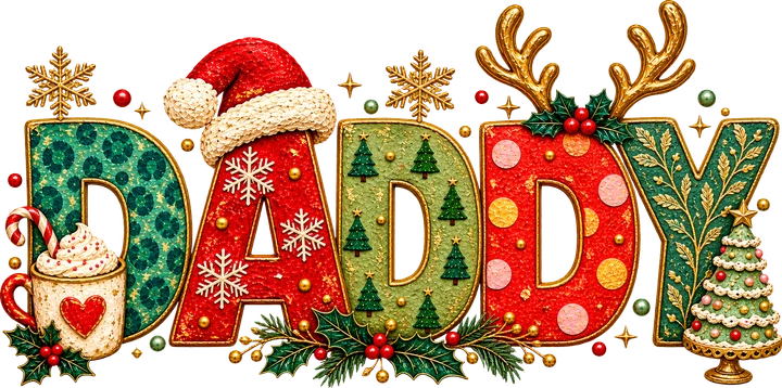 Daddy Christmas DTF Transfer