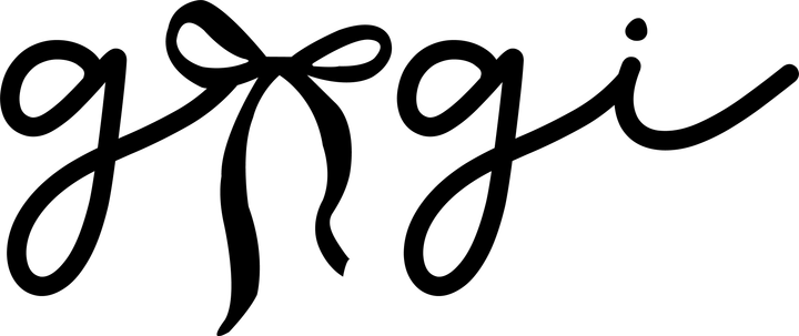 Black Gigi Script Bow DTF Transfer