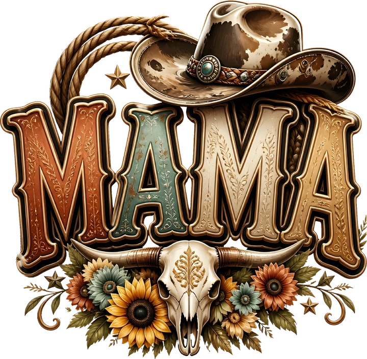 Cowboy Mama Western DTF Transfer