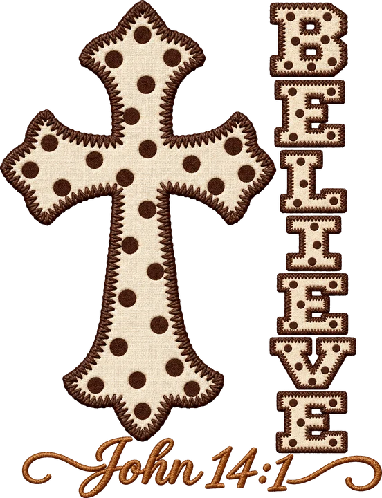 Believe Cross DTF Transfer