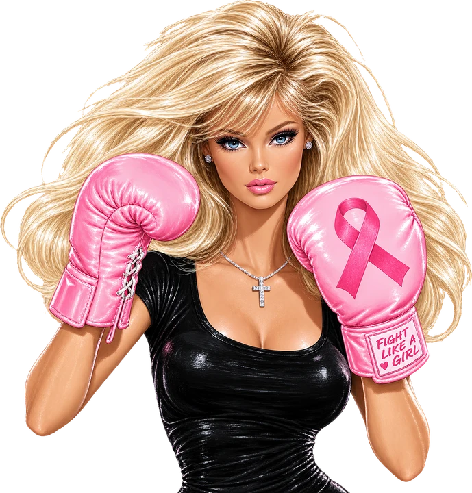 Pink Boxing Gloves DTF Transfer