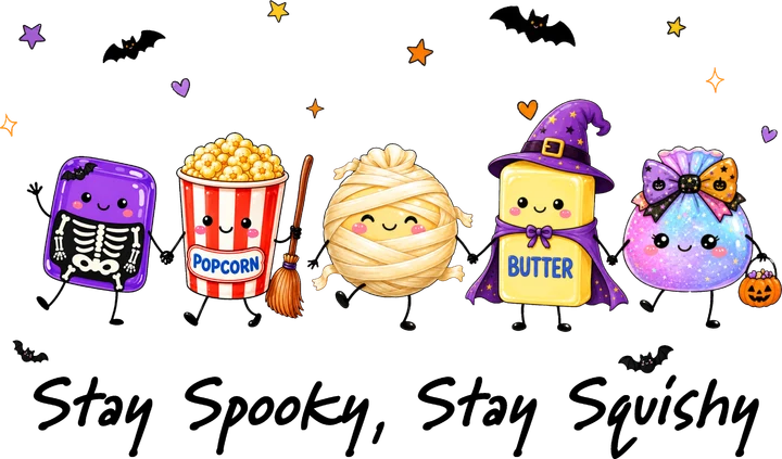 Cute Halloween Candy Characters DTF Transfer