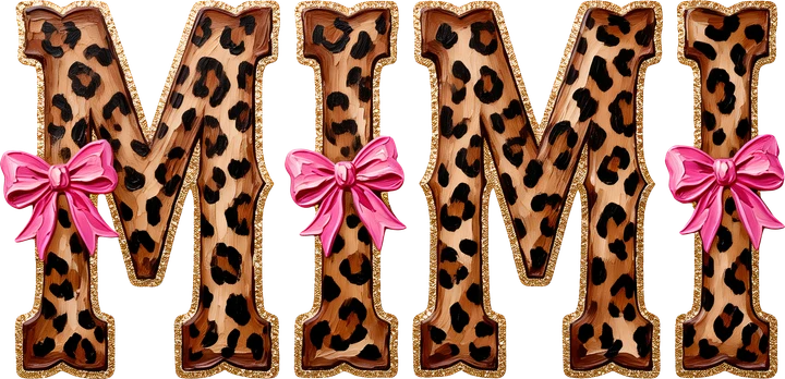 Mimi Leopard Print DTF Transfer