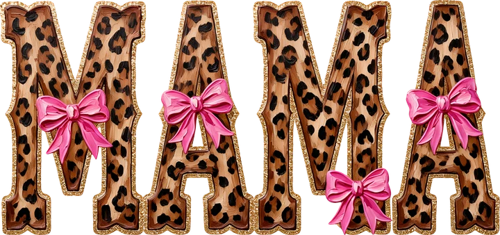 Mama Leopard Print DTF Transfer