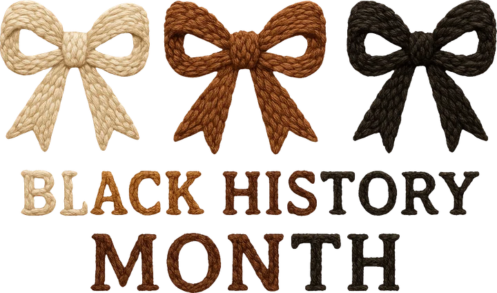 Three Bow Black History Month DTF Transfer
