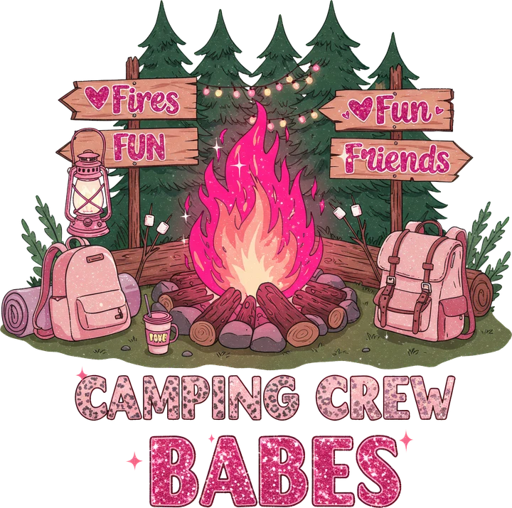 Camping Crew Babes DTF Transfer