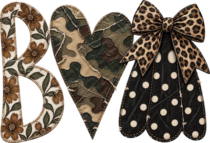 Bows and Hearts DTF Transfer