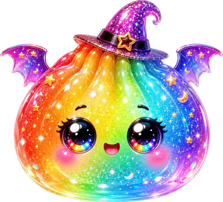 Rainbow Witch Dumpling DTF Transfer