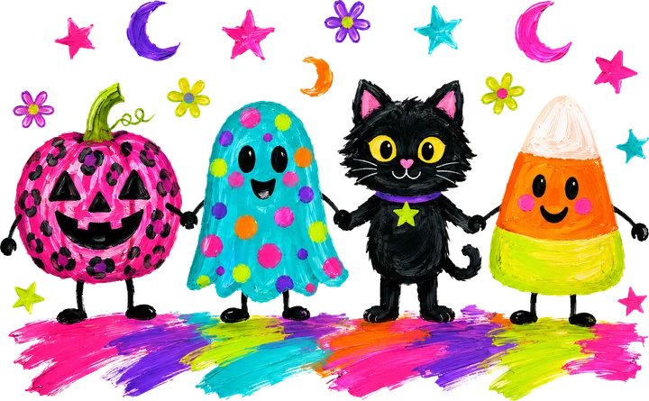 Spooky Friends DTF Transfer