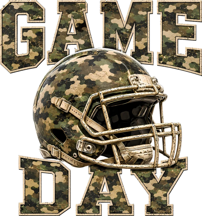 Game Day Football Helmet DTF Transfer