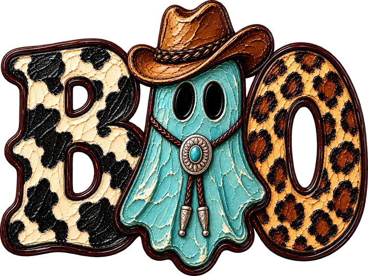 Cowboy Ghost Boo DTF Transfer