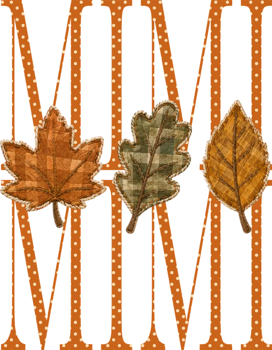 Autumn Leaves Mom DTF Transfer