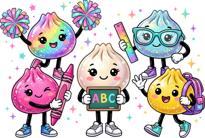 Rainbow Dumpling Classroom DTF Transfer