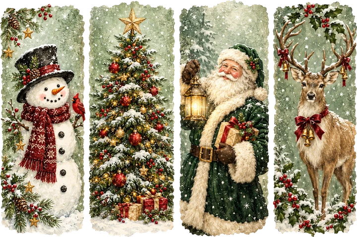 Classic Christmas Characters DTF Transfer