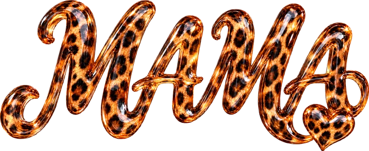 Leopard Print Mama DTF Transfer