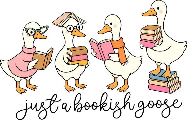 Just a Bookish bird DTF Transfer