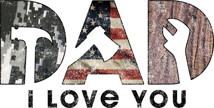 Dad Military Tribute DTF Transfer