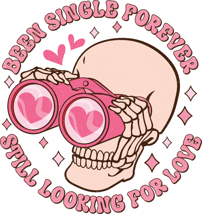 Skull With Binoculars DTF Transfer