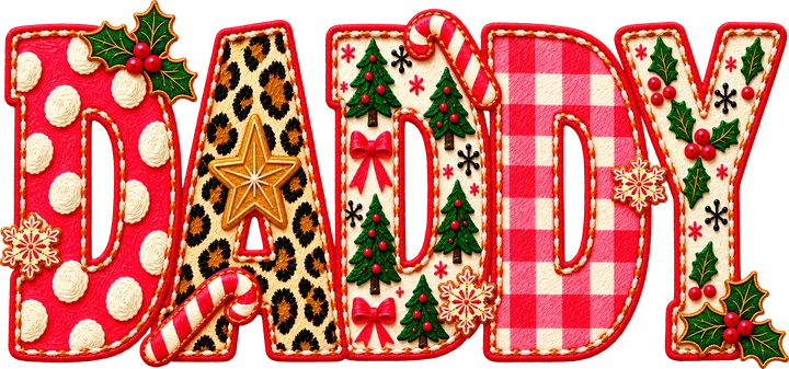 Daddy Christmas DTF Transfer