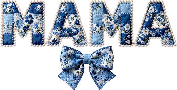 Mama Quilted Floral DTF Transfer