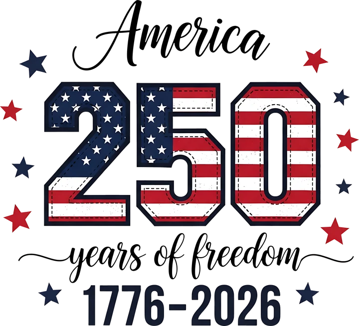 America 250 Years of Freedom DTF Transfer