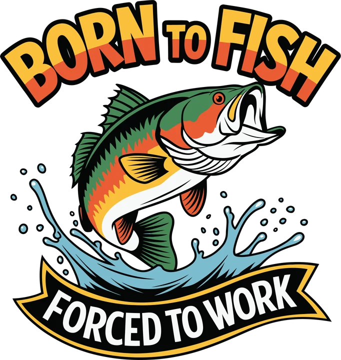 Born to Fish DTF Transfer