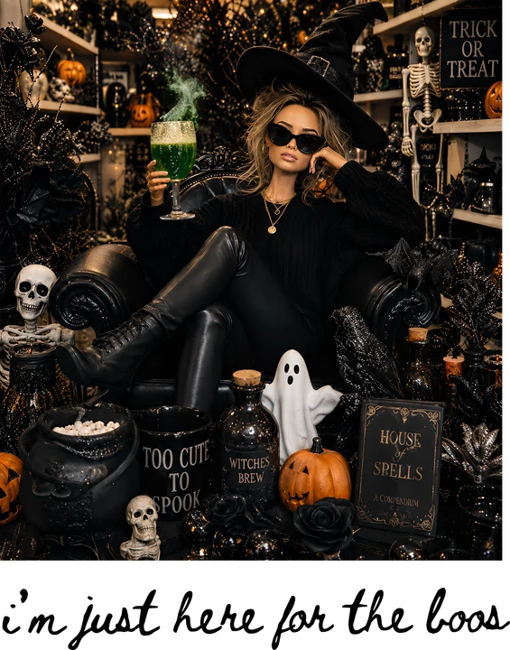 Witch with Green Drink DTF Transfer