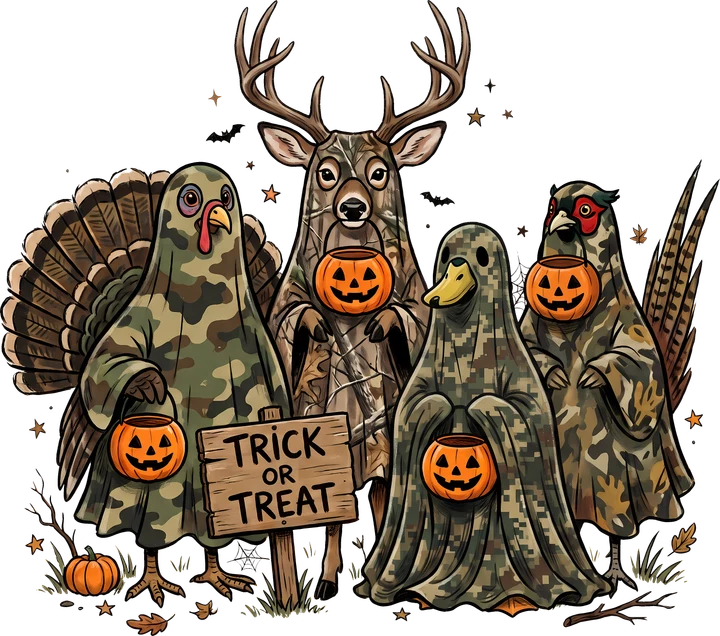 Halloween Camo Wildlife DTF Transfer