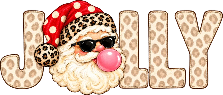 Gafas de sol con temática de Santa Claus — Transfer DTF