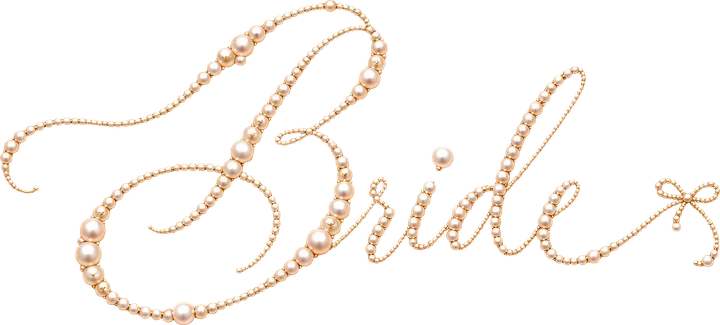 Pearl-Effect Bride Script DTF Transfer