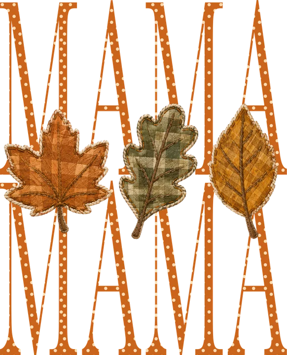 Autumn Leaves Mama DTF Transfer