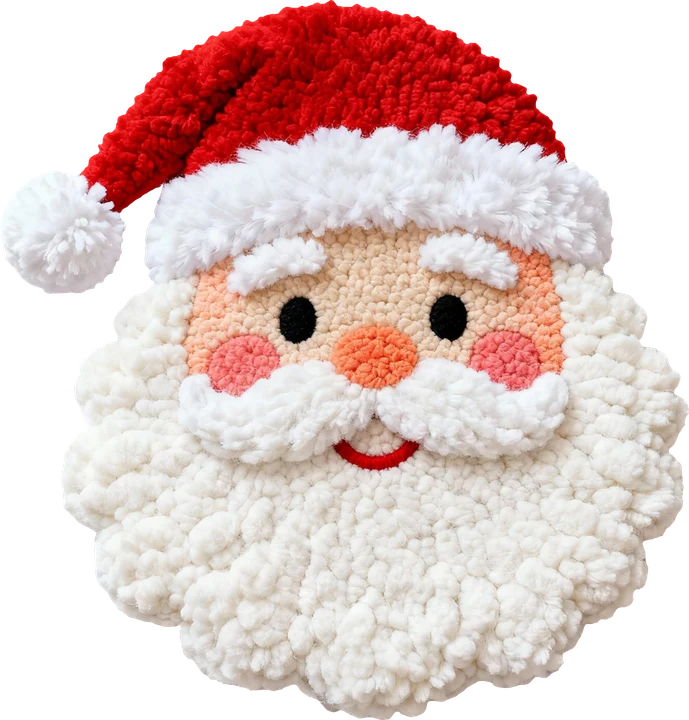 Santa Claus Face DTF Transfer