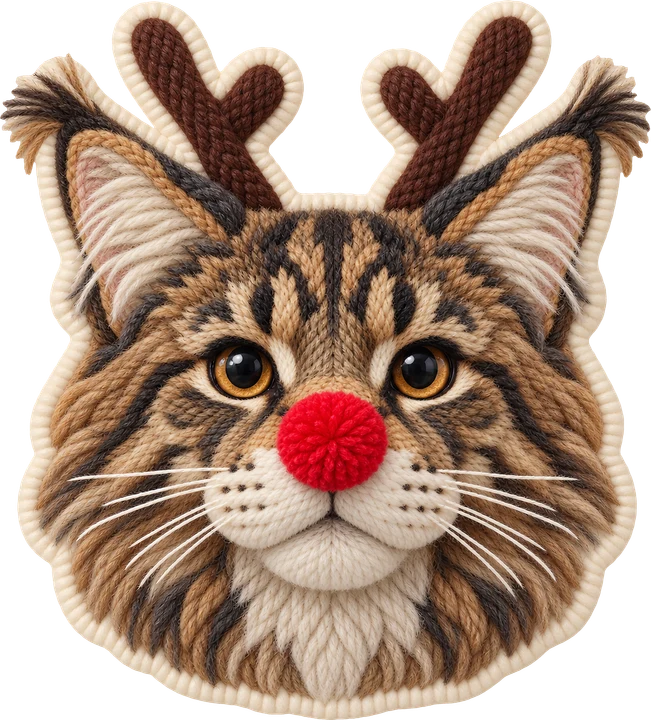 Reindeer Antler Cat DTF Transfer