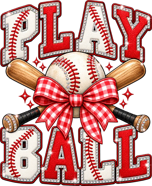 Play Ball Baseball DTF Transfer