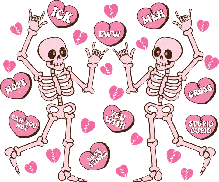 Skele-Twins Valentine DTF Transfer