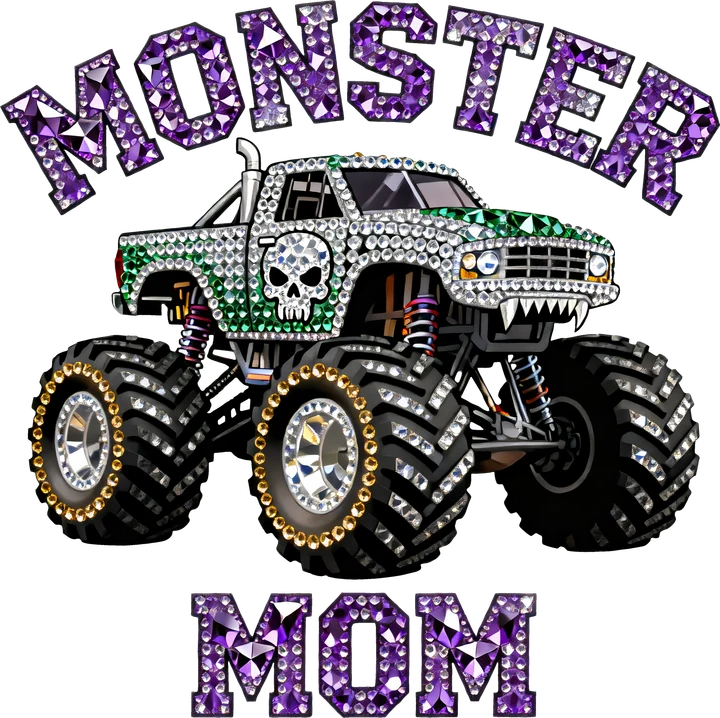 Monster Truck Mom DTF Transfer