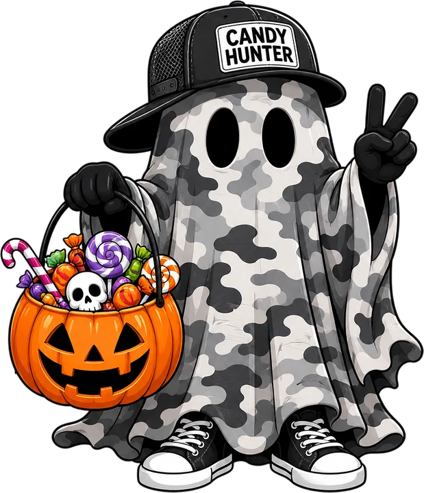 Candy Hunter Ghost DTF Transfer