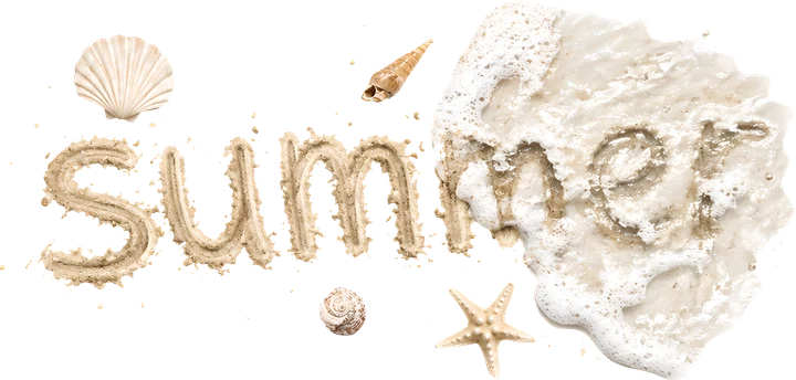 Summer Beach Scene DTF Transfer