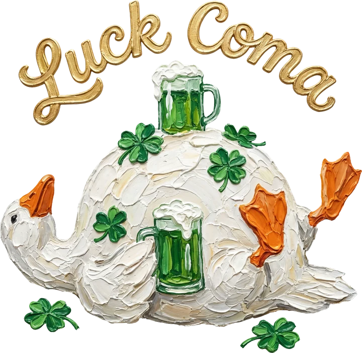 Luck Coma bird DTF Transfer