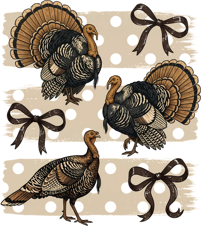 Turkey Harvest DTF Transfer