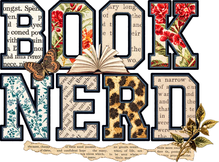 Book Nerd Vintage Floral DTF Transfer