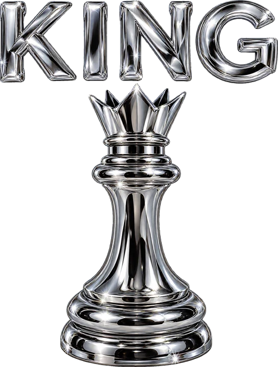 King Chess Piece DTF Transfer