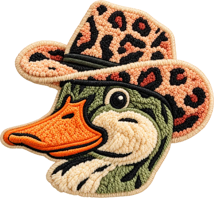 Cowboy bird with Leopard Hat DTF Transfer