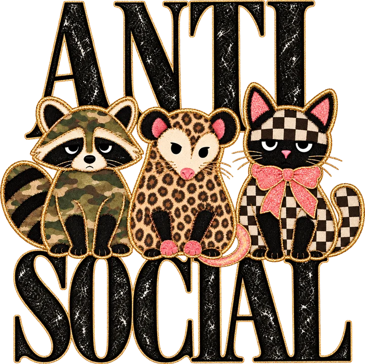 Anti Social Animals DTF Transfer