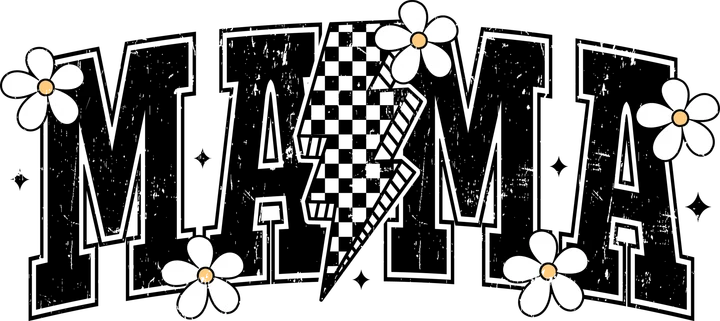 Mama with Flowers DTF Transfer