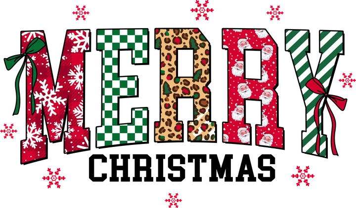 Merry Christmas DTF Transfer