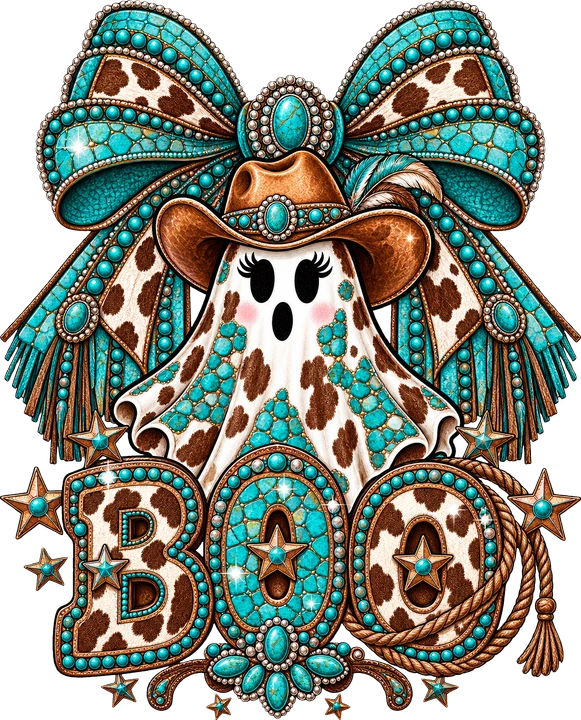 Cowgirl Ghost Boo DTF Transfer