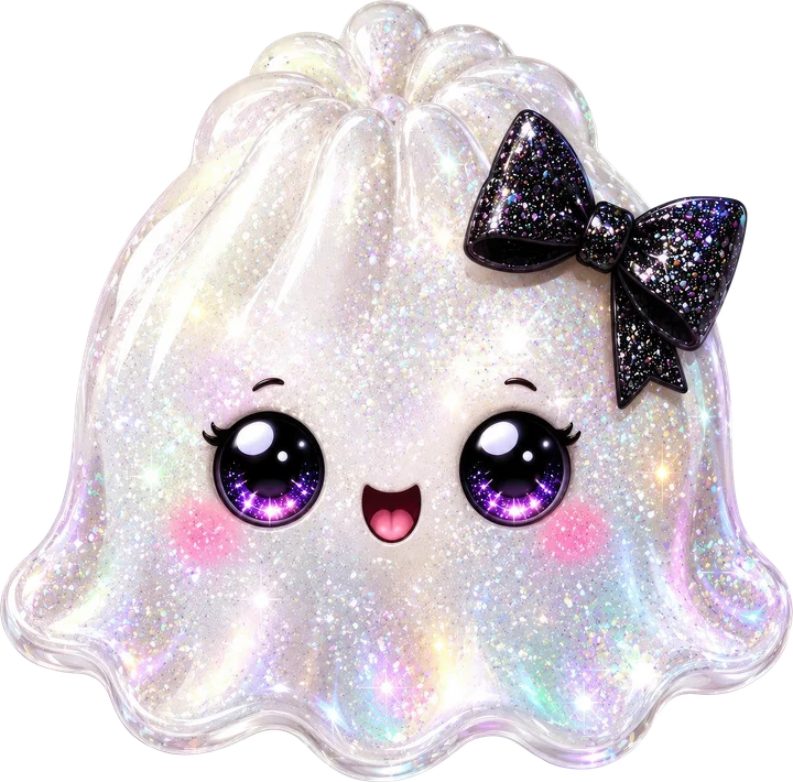 Glitter Dumpling with Bow DTF Transfer