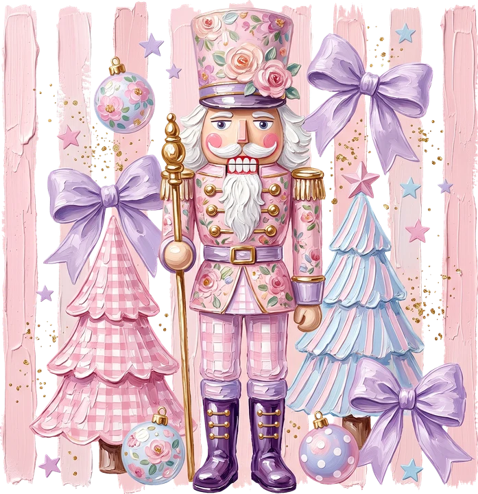 Rompecabezas con motivos florales y árboles — Transfer DTF